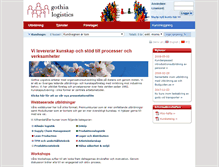 Tablet Screenshot of gothialogistics.se